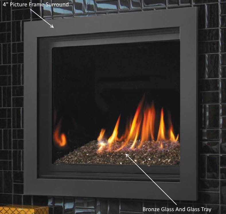 Kingsman 42-Inch Clearview Gas Fireplace: Timeless Elegance and Comfort